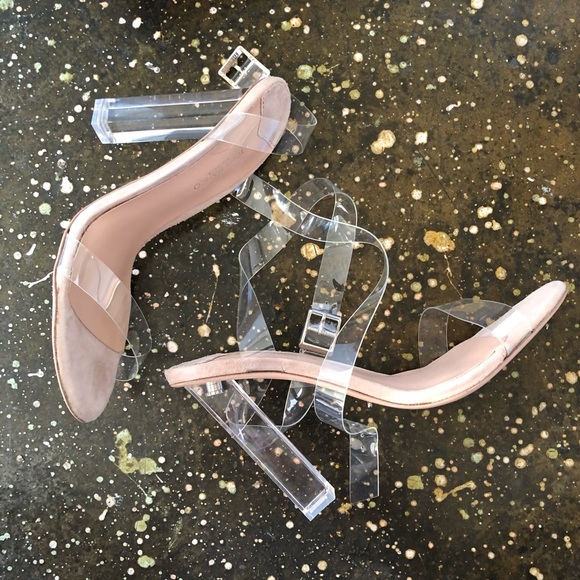 Tony Bianco Kiki Heels Sandals Clear Vinyl - Picture 5 of 9